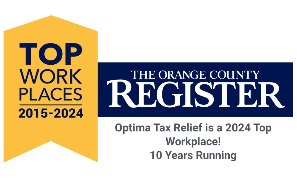 Optima Tax Relief Named Orange County Register Top Workplace for 10th Consecutive Year