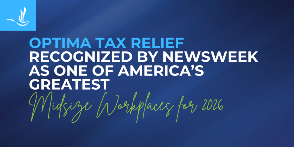 Optima Tax Relief Recognized by Newsweek as One of America’s Greatest Midsize Workplaces for 2026 